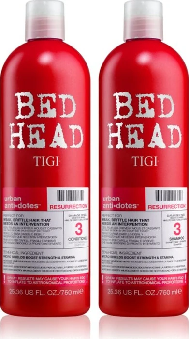 Bed Head Tigi Urban Antidotes Resurrection Shampoo 750ml + Conditioner 750ml Geschenkset