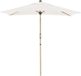Doppler Alu Wood Ultra Sonnenschirm 210x140cm natur