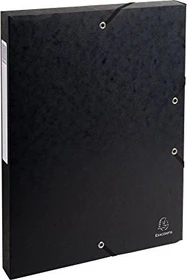Exacompta Archivbox Colorspan Karton 25mm, A4, schwarz, 8er-Pack