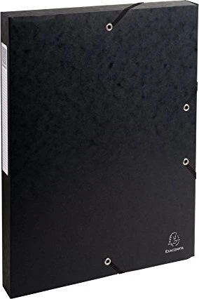 Exacompta Archivbox Colorspan Karton 25mm, A4, schwarz, 8er-Pack