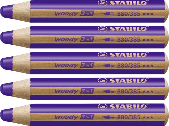 Wachsmalstift violett, 5er-Pack (880-385#5)