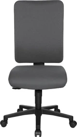 Topstar Open X (P) Bürostuhl, Fußkreuz Kunststoff schwarz, Bezug Stoff grau