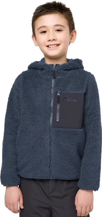 Jack Wolfskin Ice Curl Hood Jacke midnight sky (Junior)