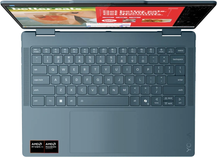 Lenovo Yoga 7 2-in1 14AKP10, Tidal Teal, Ryzen AI 5 340, 16GB RAM, 1TB SSD, CZ/SVK