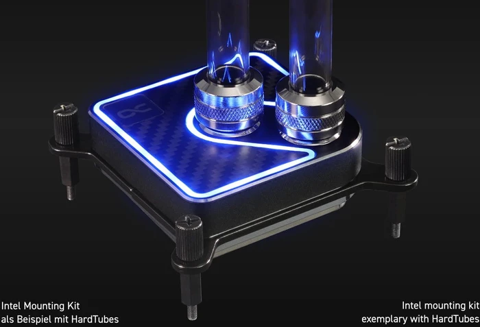 Alphacool Core 1 Aurora Carbon, Messing/Carbon