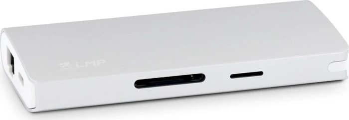 LMP USB-C Travel Dock, 9-Port, USB-C 3.0 [Stecker], silber