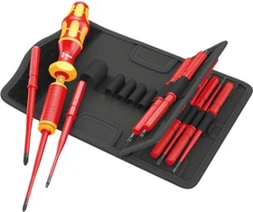 Wera Kraftform Kompakt VDE 15 Torque Bitset inkl. Tasche, 15-tlg.