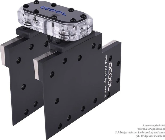 Alphacool Eisblock GPX-A Acetal AMD RX Vega M03 mit Backplate, schwarz