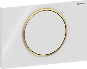 Geberit Sigma10 Betätigungsplatte weiß/vergoldet/weiß