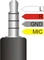 DeLOCK Audio Slippter 4-Pin Klinken Adapter, 3.5mm Stecker auf 2x 3.5mm Buchse, 25cm, weiß Vorschaubild