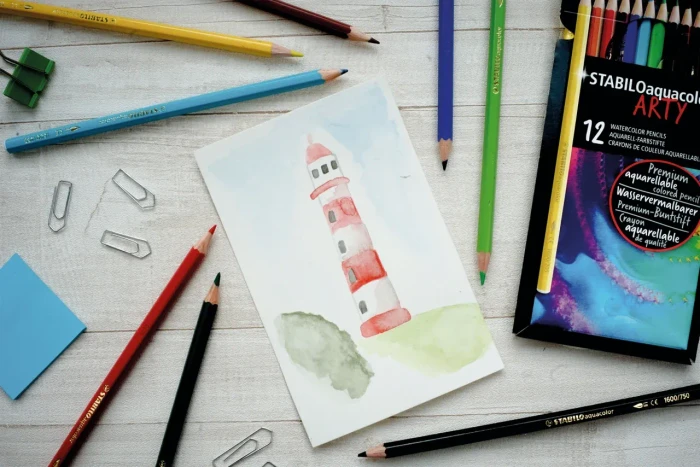 STABILO aquacolor ARTY Buntstift sortiert, Kartonetui, 12er-Set
