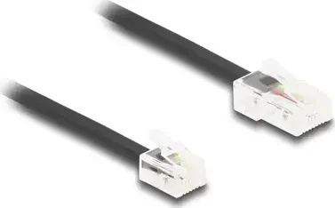 DeLOCK Telefonkabel RJ-45 [Stecker] auf RJ-11 [Stecker] 2m schwarz