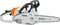 Stihl MS Benzin-Kettensäge Vorschaubild