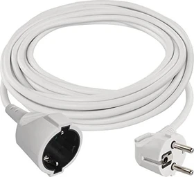 Legrand EMOS Verlängerungskabel, H05VV-F3G, 1.5 mm², Schuko, weiß, 7m