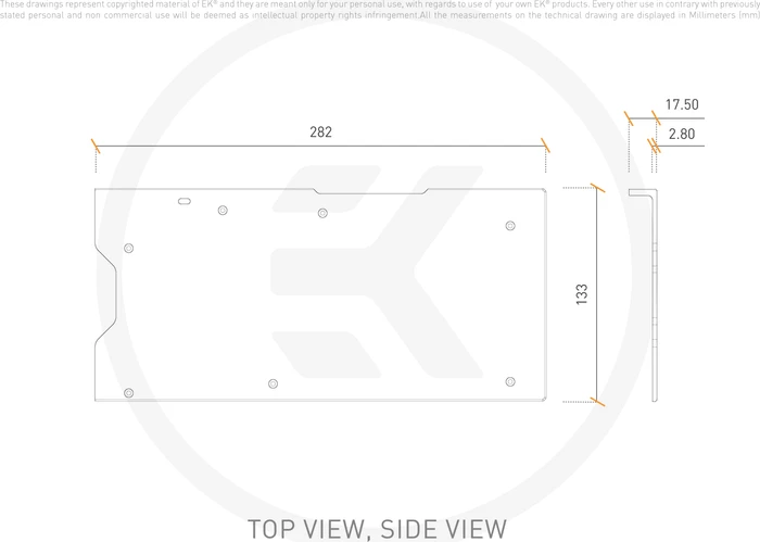 EK Water Blocks Quantum Line EK-Quantum Vector² Trio RTX 3090 Ti Backplate Nickel