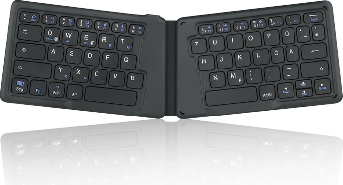 Perixx Periboard-805 ERGO faltbare-Tastatur, schwarz, Bluetooth, DE