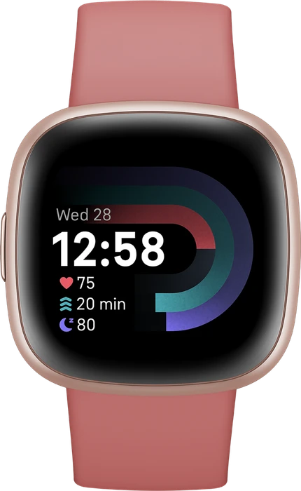 Fitbit Versa 4 Aktivitäts-Tracker sandrosa/aluminium kupferrosé