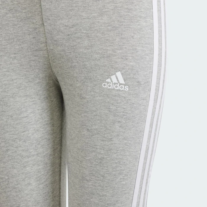 adidas Essentials 3-Streifen Hose lang medium grey heather/white (Junior)