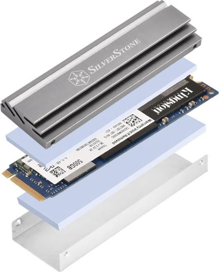 SilverStone TP04, M.2 SSD-Kühler