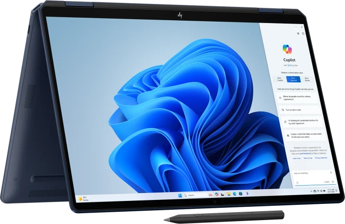 HP OmniBook Ultra Flip 14-fh0760ng, Atmospheric Blue, Core Ultra 7 258V, 32GB RAM, 2TB SSD, DE