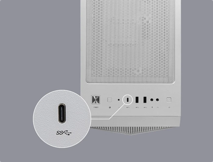 MSI MPG Gungnir 110R White, weiß, Glasfenster