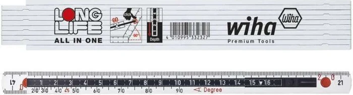 Wiha Longlife All in One Gliedermaßstab 2m weiß
