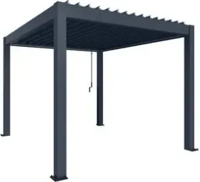 Biohort Pergola 3x3.5 dunkelgrau-metallic/silber-metallic