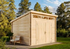 Alpholz Gartenhaus Maria-Optima 320x345cm anthrazit