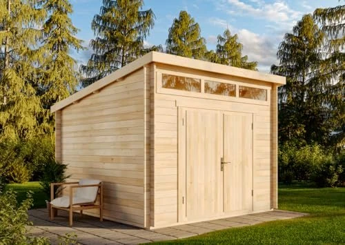 Alpholz Gartenhaus Maria-Optima 320x345cm anthrazit