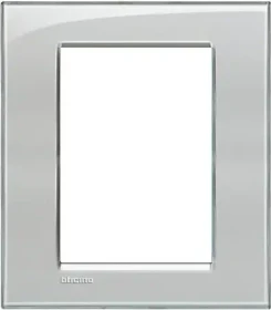 Bticino Livinglight Abdeckrahmen 1-fach, eisgrau