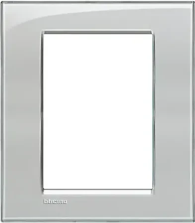 Bticino Livinglight Abdeckrahmen 1-fach, eisgrau