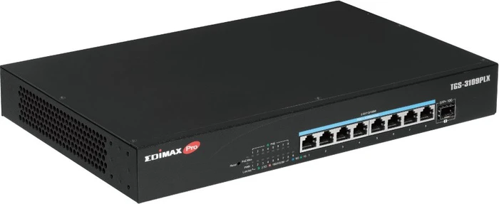 Edimax Pro TGS-31 Desktop 2.5G Smart Switch, 8x RJ-45, 1x SFP+, 240W PoE++
