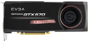 EVGA GeForce GTX 570 Classified, 1.25GB GDDR5, 2x DVI, Mini HDMI, DP