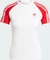 adidas Adicolor 3-Streifen Raglan Slim T-Shirt kurzarm white/better scarlet (Damen) Vorschaubild