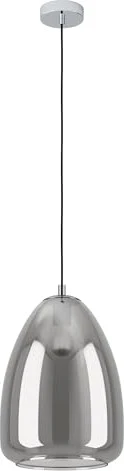Eglo Alobrase Pendelleuchte 30cm chrom/schwarz