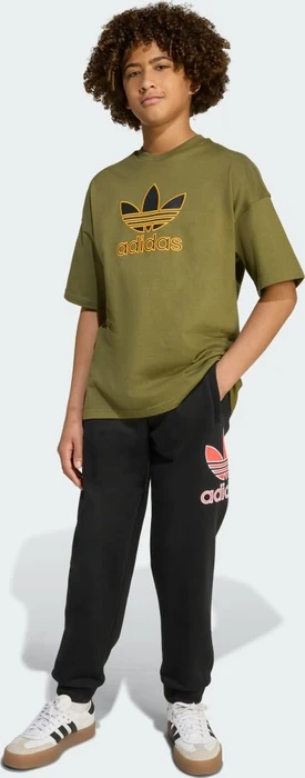 adidas Oversize Trefoil T-Shirt kurzarm focus olive (Junior)