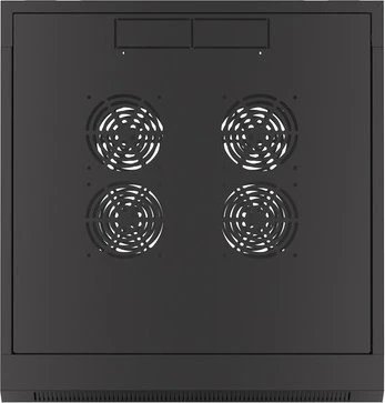 Lanberg WFFA Series 19" Rack Wandschrank 4HE, hängend, Flatpack, Glastür, IP20, RAL 9004, 600mm tief
