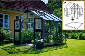 Juliana Premium 8.8m² 3mm Sicherheitsglas Gewächshaus anthrazit/schwarz