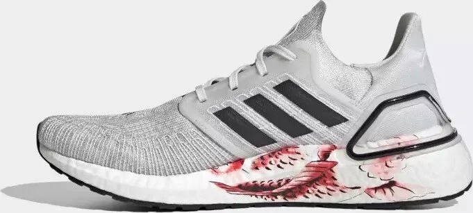 adidas Ultraboost 20 crystal white/core black/solar red (Herren)
