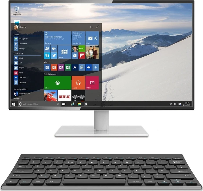 Arteck 2.4G Wireless Keyboard Stainless Steel Ultra Slim, EN
