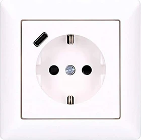 Jung Serie A SCHUKO Steckdose mit USB-Ladegerät