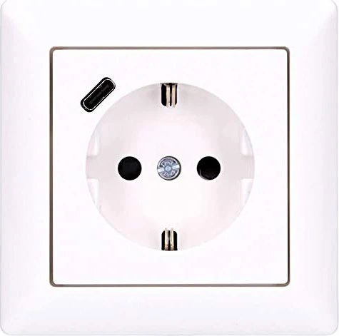 Jung Serie A SCHUKO Steckdose mit USB-Ladegerät