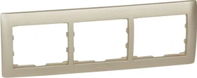 Legrand Galea Life Rahmen 3-fach waagrecht, titanium