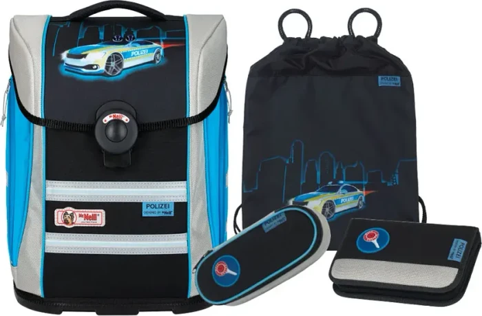 McNeill Ergo Primero McLight Polizei Schultaschen-Set, 4-tlg.