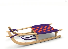Kathrein Zweisitzer Touren Rennrodel violett/orange