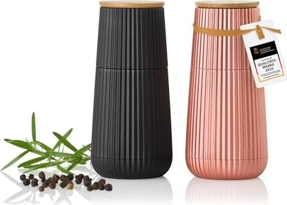 AdHoc MP158 Scape Salz-/Pfeffermühlen-Set black/rose gold, 2-tlg.