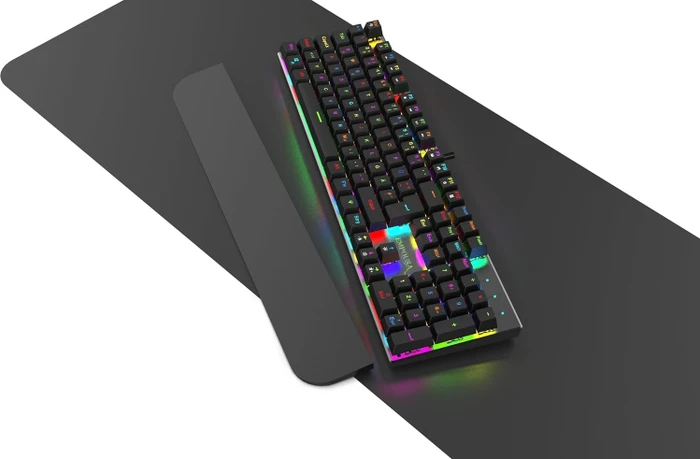 Inca IKG-443 Empousa Mechanical Gaming Tastatur, schwarz, LEDs RGB, RED Switches, USB, DE