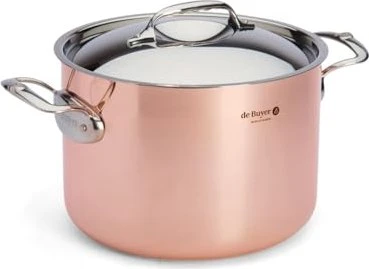 De Buyer Prima Matera Hoher Kochtopf mit Deckel 24cm 7.5l