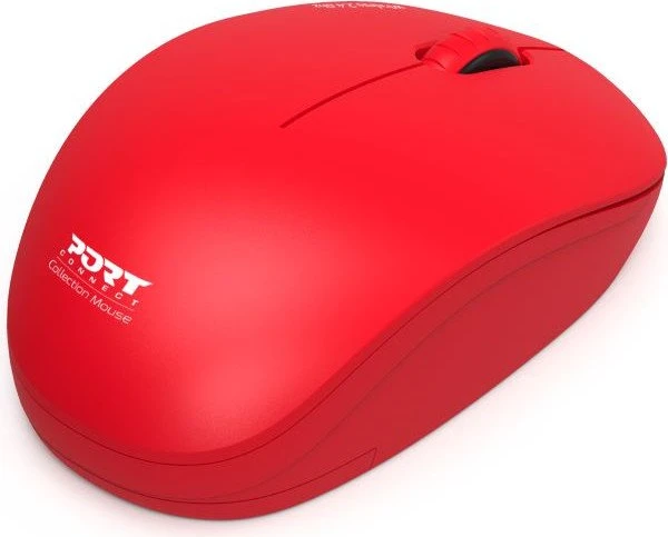 Port Designs Wireless Mouse Collection rot, USB