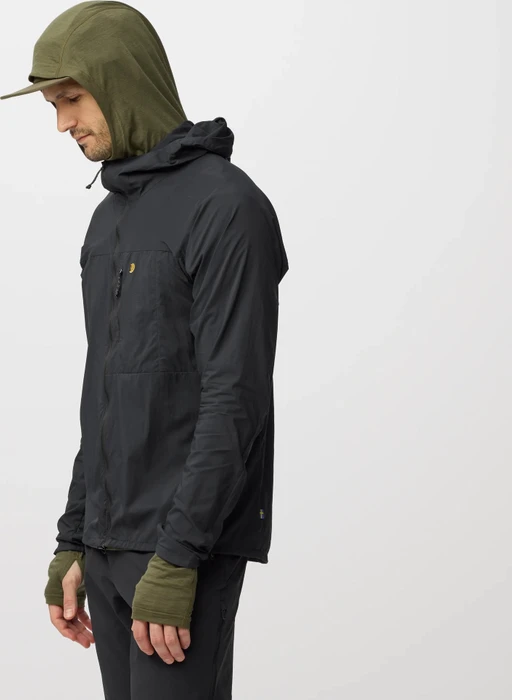 Fjällräven Bergtagen Windshell Funktionsjacke schwarz (Herren)